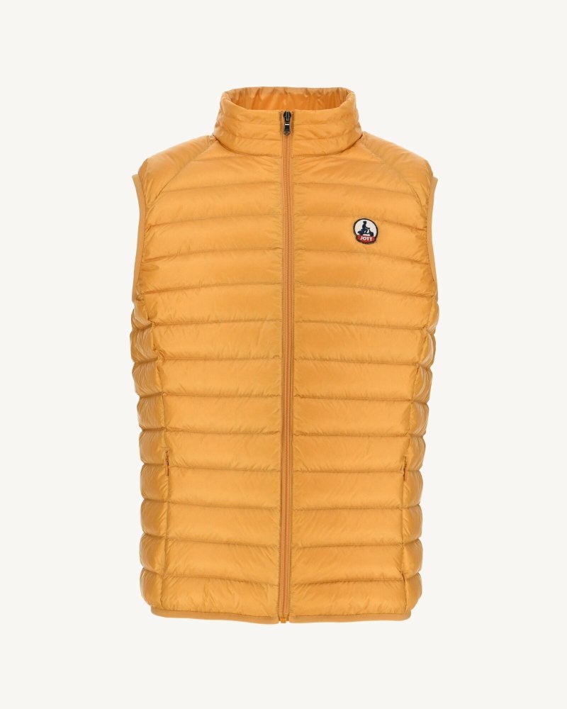 Mustard JOTT Tom Sleeveless Men's Jackets | UVU-7587