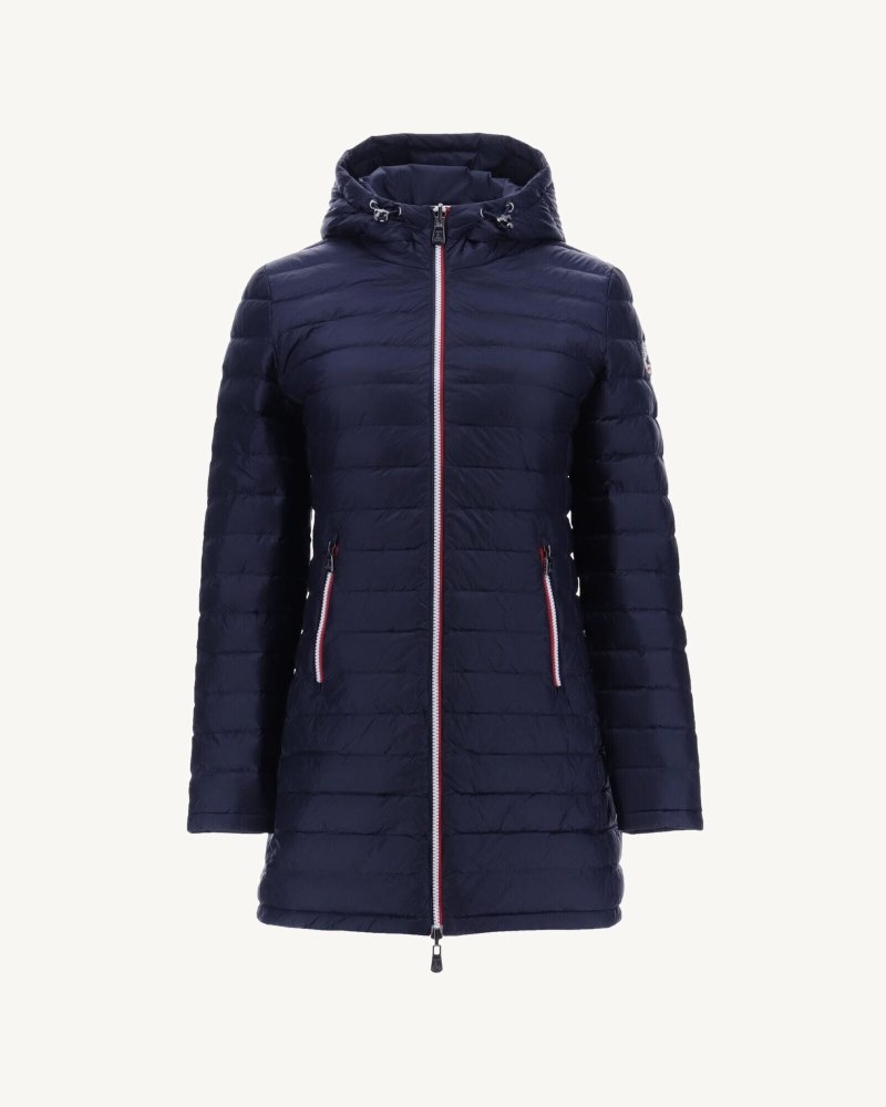 Navy JOTT Adelaide Long Reversible Women's Down Jackets | CLL-1233