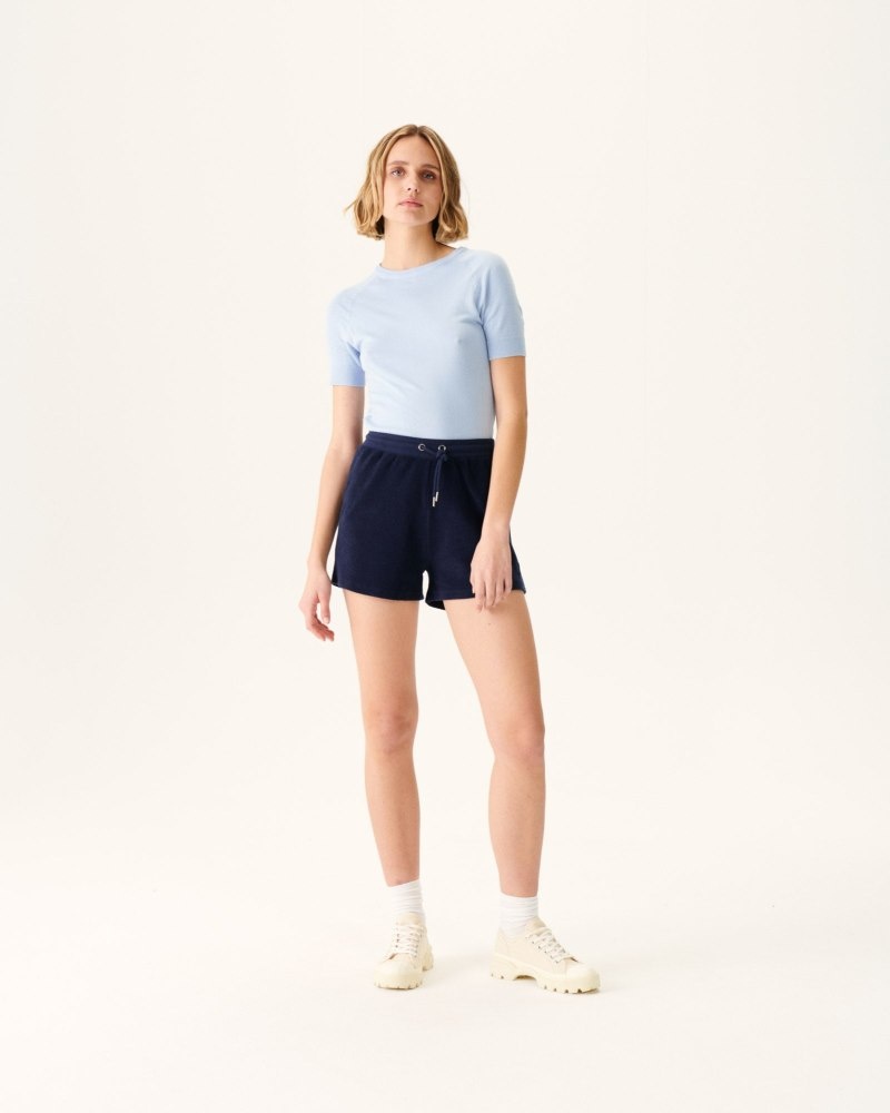 Navy JOTT Alicante Terry Women's Shorts | XJP-4020