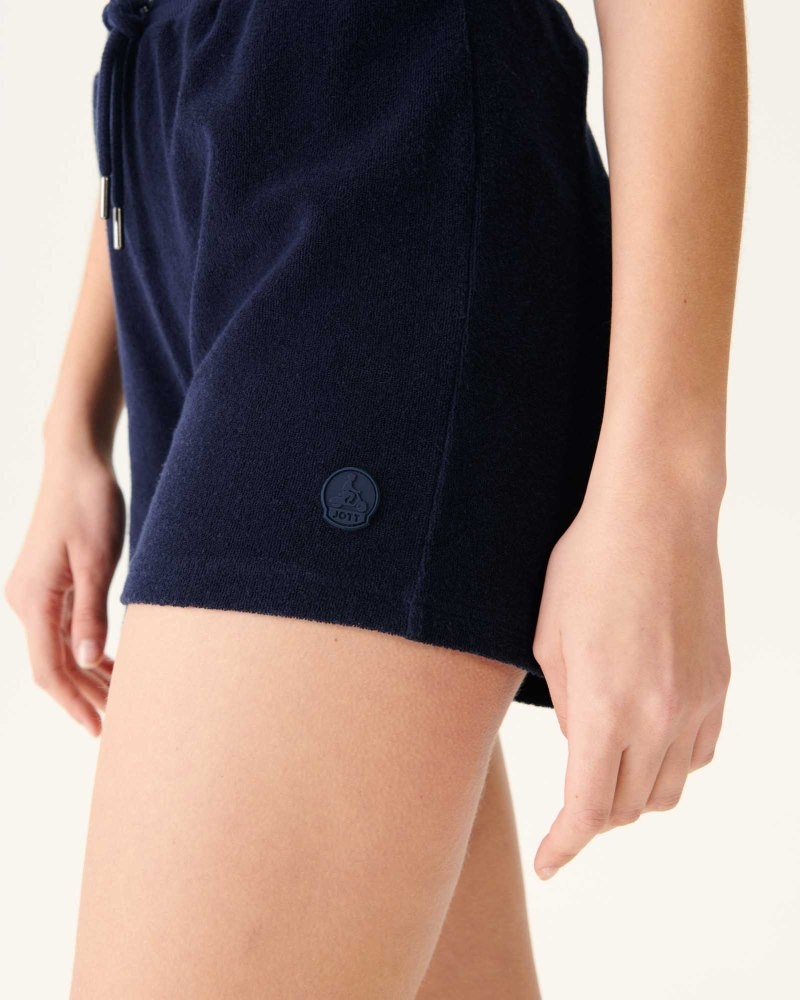 Navy JOTT Alicante Terry Women's Shorts | XJP-4020