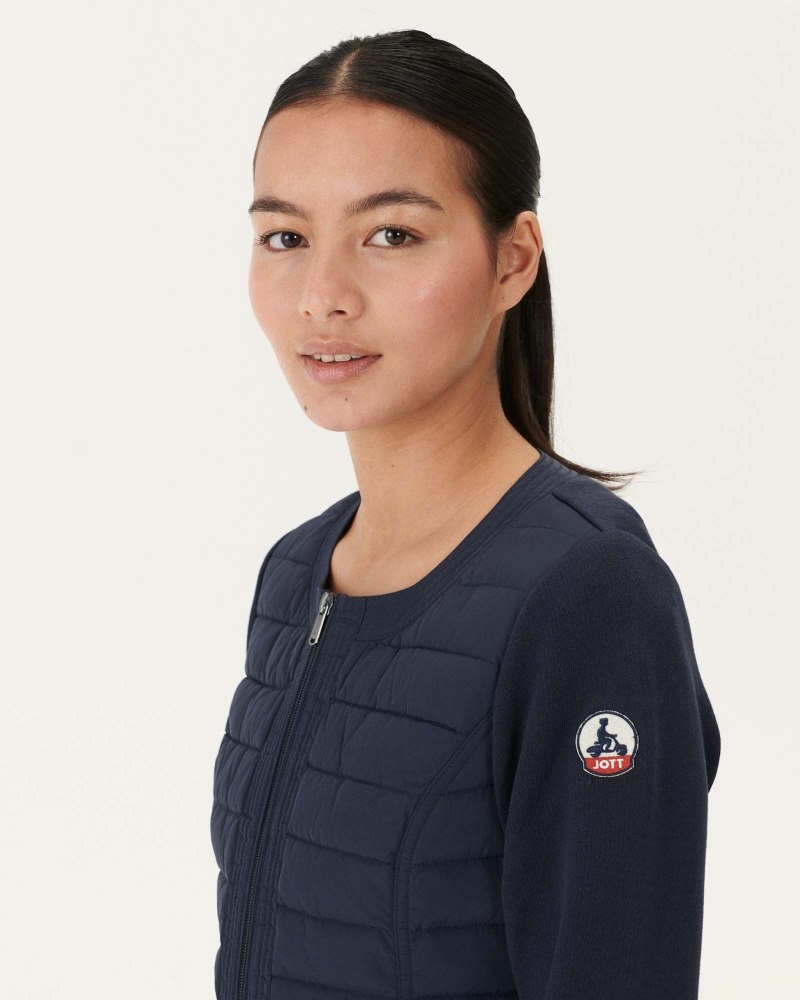 Navy JOTT Almeria Light Women's Padded Jackets | QEO-9496