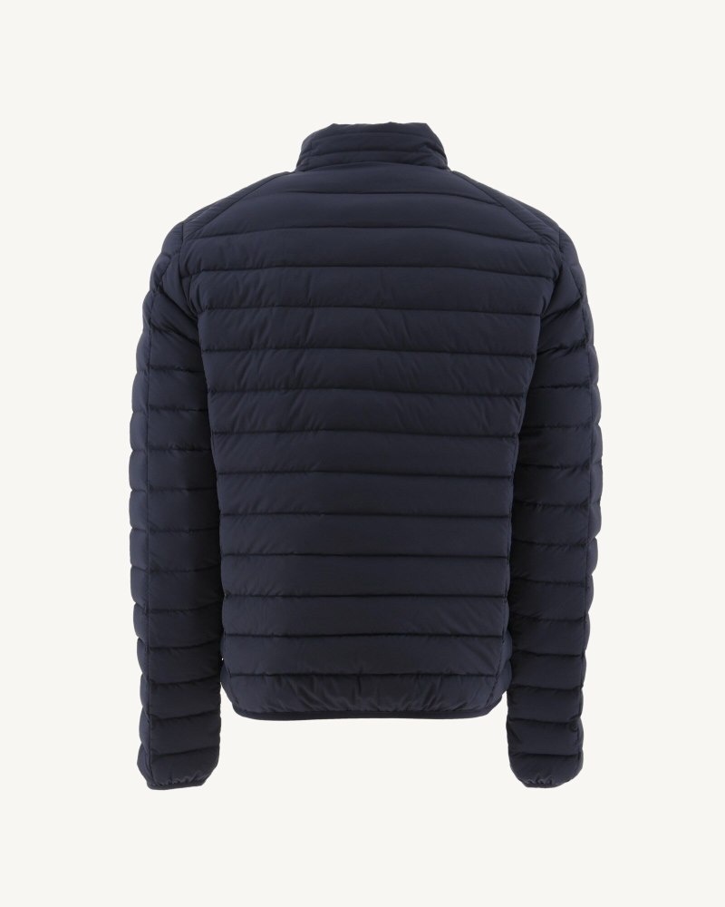 Navy JOTT Aragon Lightweight Stretch Men's Padded Jackets | TNE-0815