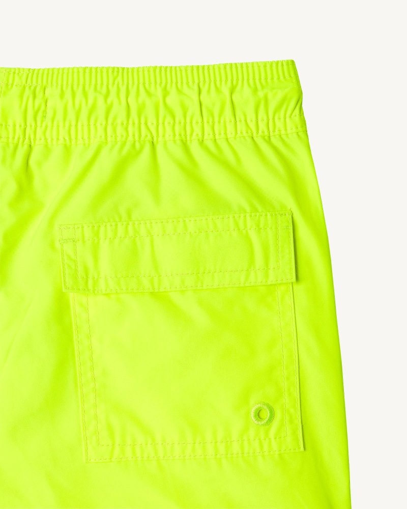 Navy JOTT Cassis Neon Yellow Kids' Swim Shorts | EKC-4998