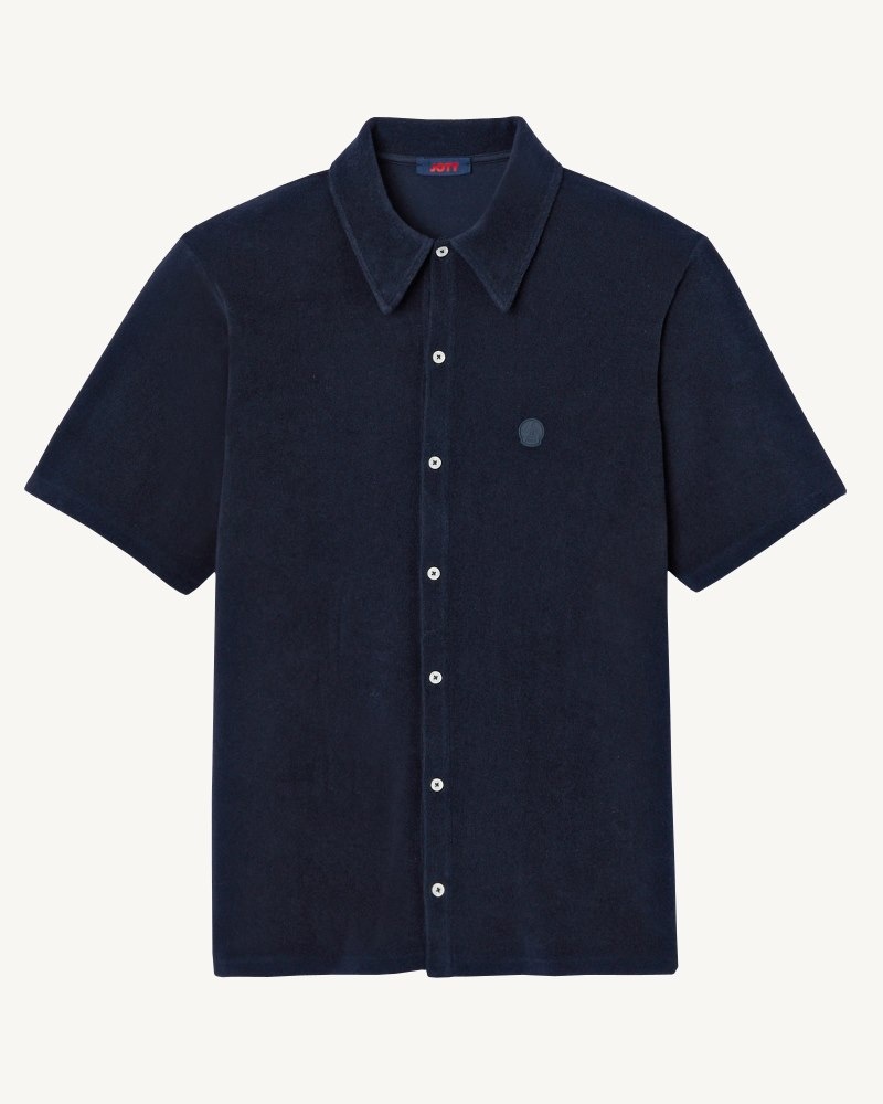 Navy JOTT Castelo Men's Polo Shirts | YKZ-7392