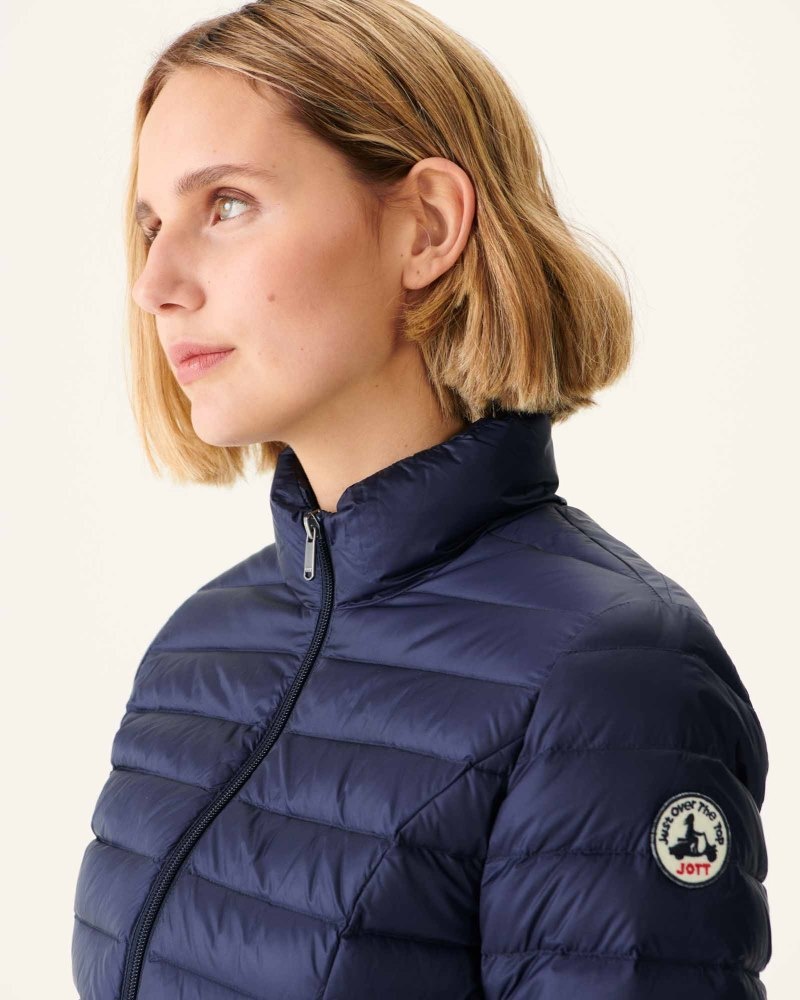 Navy JOTT Cha Lightweight Women's Down Jackets | HEK-9195