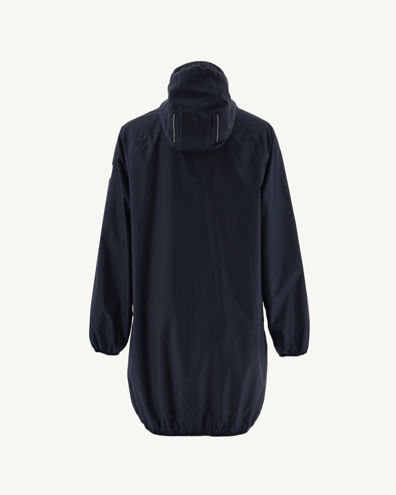 Navy JOTT Copenhagen Long Hooded Women's Jackets | WBX-5316