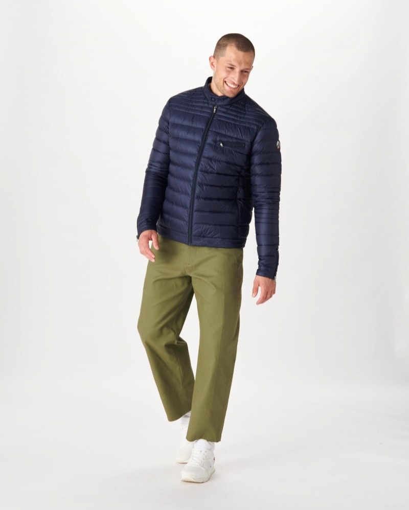 Navy JOTT David Men's Down Jackets | GUM-0324