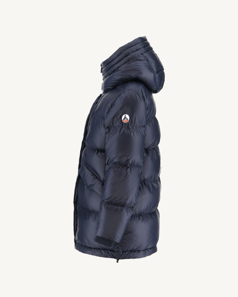 Navy JOTT Delhi Great Cold Hooded Women's Down Jackets | YFO-3636