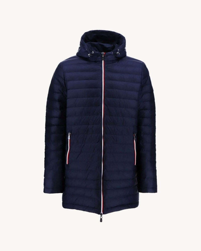 Navy JOTT Dharavi Reversible Long Men's Down Jackets | QEY-5691