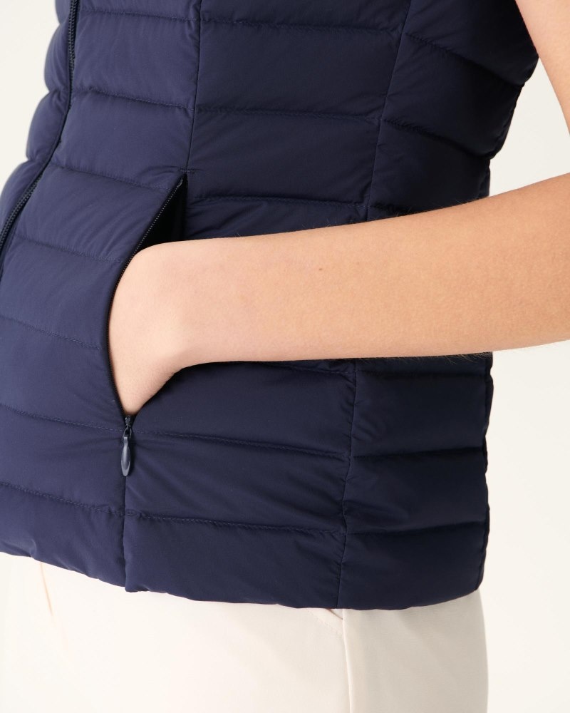 Navy JOTT Grenada Stretch Sleeveless Women's Down Jackets | YUP-6045