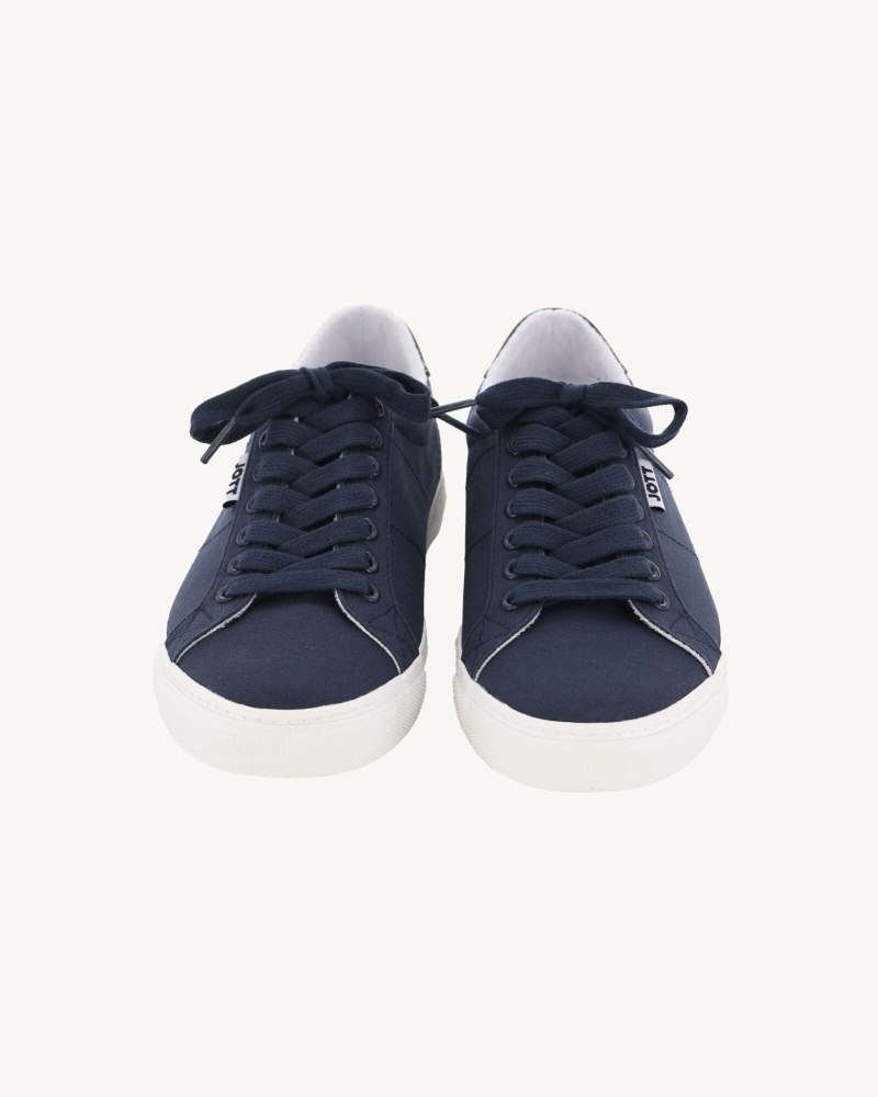 Navy JOTT Horizon Canvas Men's Trainers | ZNE-6296