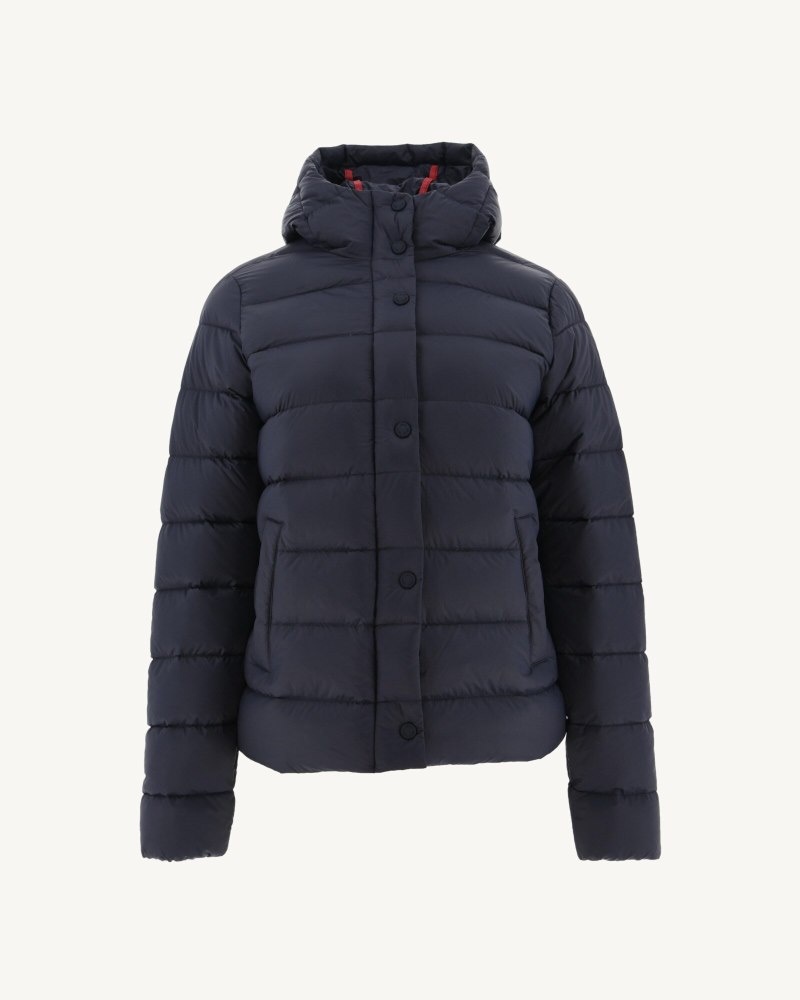 Navy JOTT Jane Straight Hooded Women's Puffer Jackets | XJG-5822