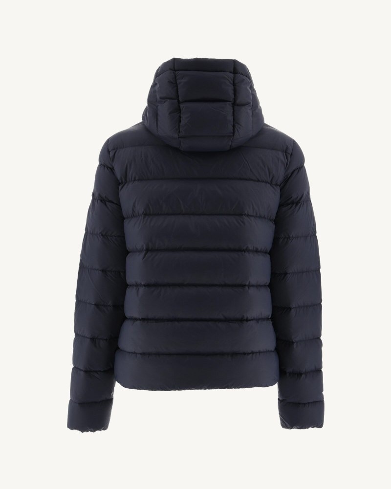 Navy JOTT Jane Straight Hooded Women's Puffer Jackets | XJG-5822