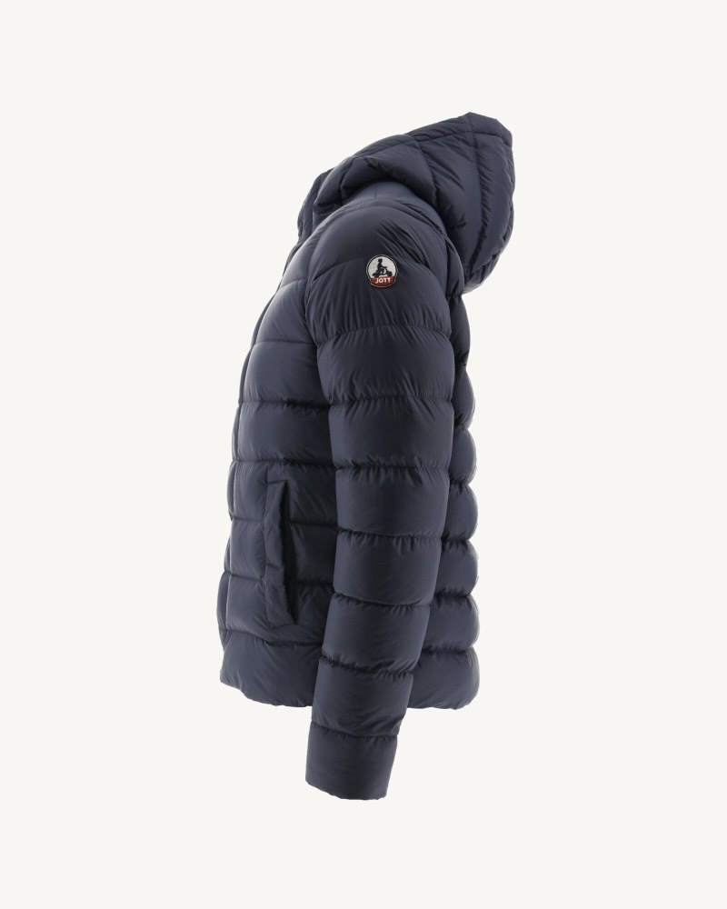 Navy JOTT Jorge Hooded Men's Puffer Jackets | AVC-1180