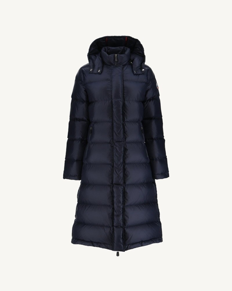 Navy JOTT Karachi Grand Cold Long Hooded Women's Down Jackets | UFD-8005