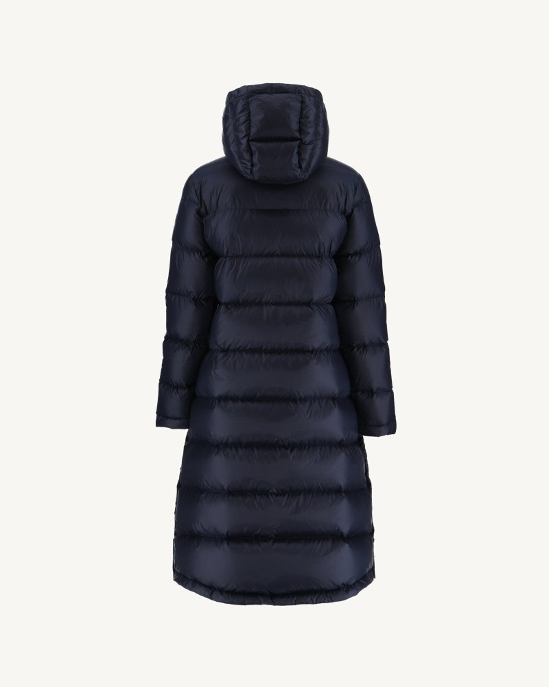 Navy JOTT Karachi Grand Cold Long Hooded Women's Down Jackets | UFD-8005