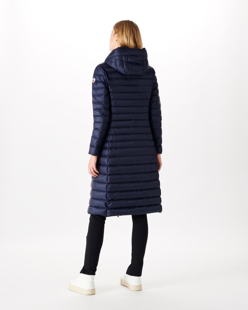 Navy JOTT Laurie Long And Light Women's Down Jackets | OJD-5157