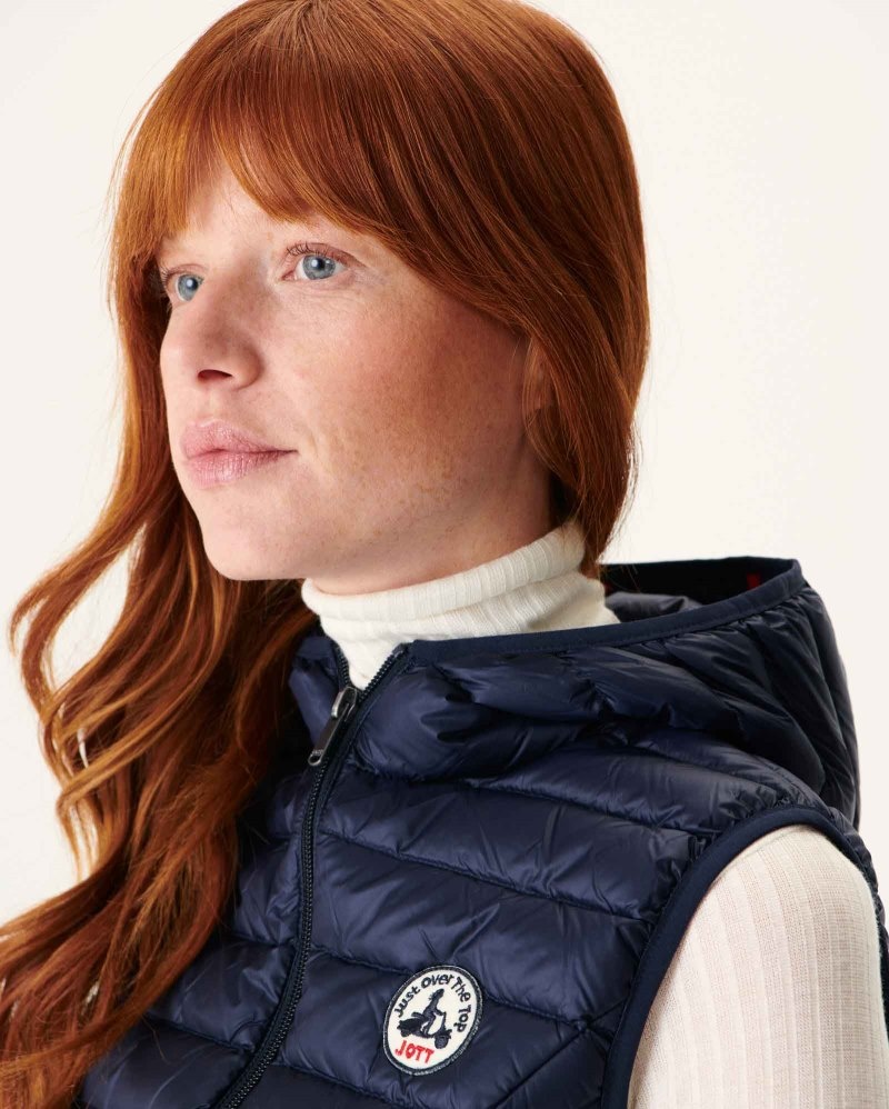 Navy JOTT Mali Light Sleeveless Women's Down Jackets | IVD-7791