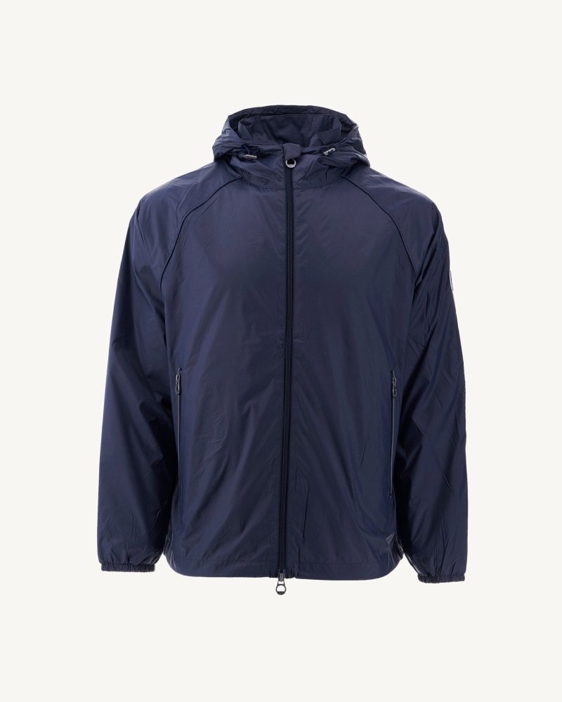 Navy JOTT Mistral Hooded Men's Windbreaker | TVG-6586