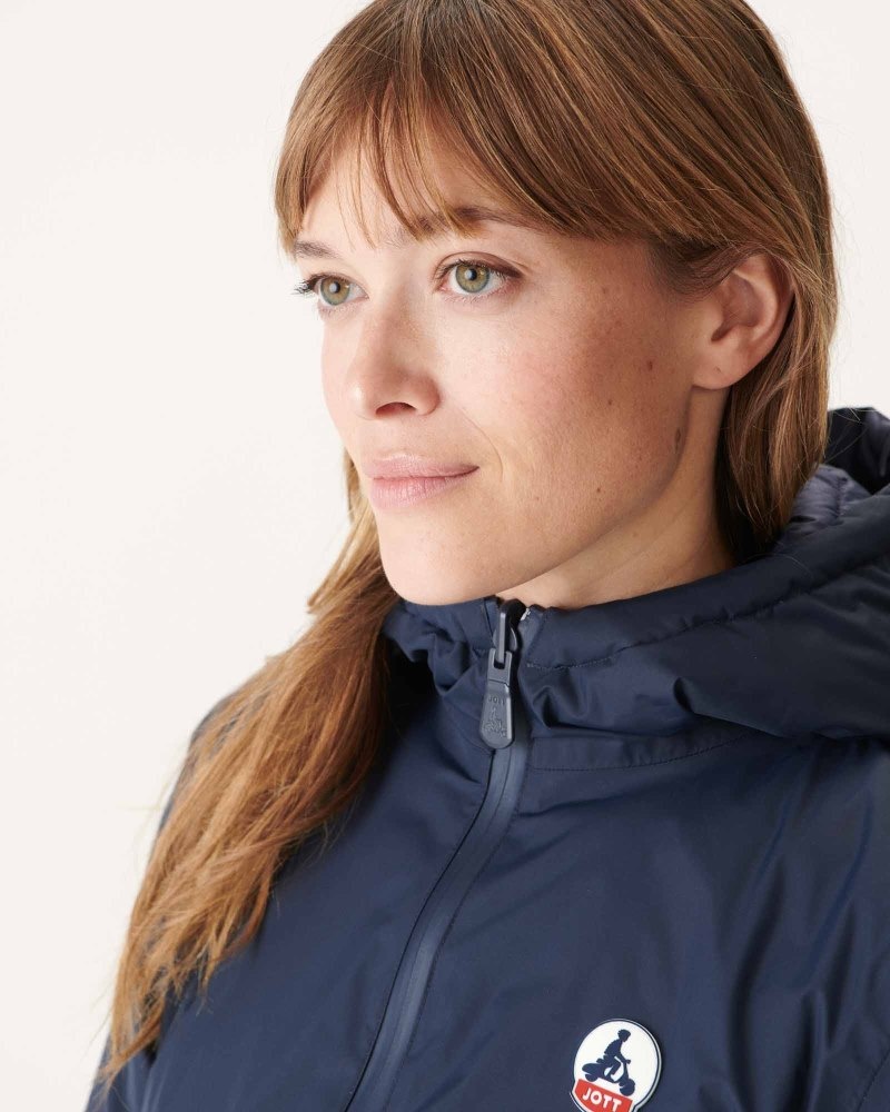 Navy JOTT Moscow Reversible Women's Down Jackets | URX-2186