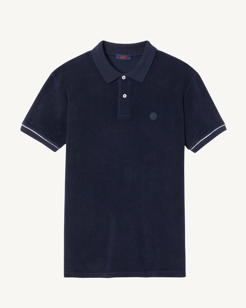 Navy JOTT Neil Men's Polo Shirts | YCC-9732