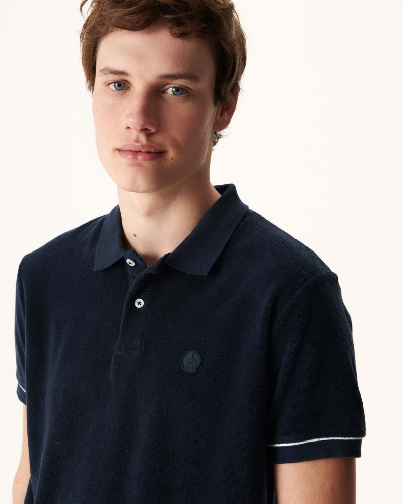 Navy JOTT Neil Men's Polo Shirts | YCC-9732