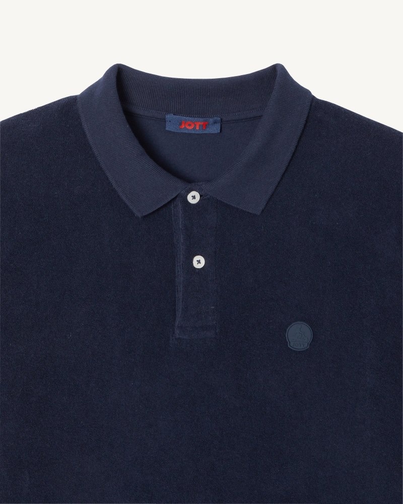 Navy JOTT Neil Men's Polo Shirts | YCC-9732