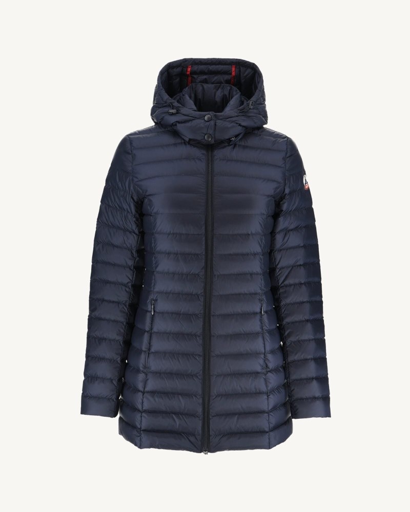 Navy JOTT Nour Hooded Women's Down Jackets | DSJ-5914