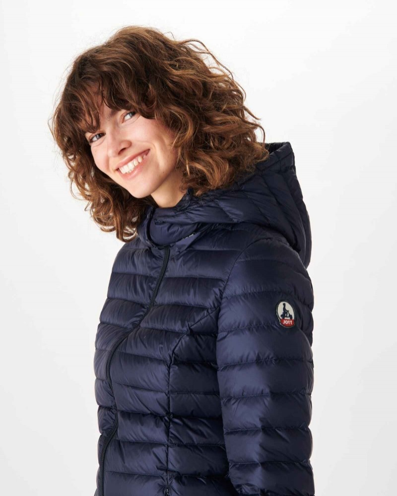 Navy JOTT Nour Hooded Women's Down Jackets | DSJ-5914