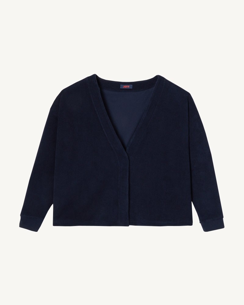 Navy JOTT Pamplona Long Sleeve Women's Cardigan | MHC-2868