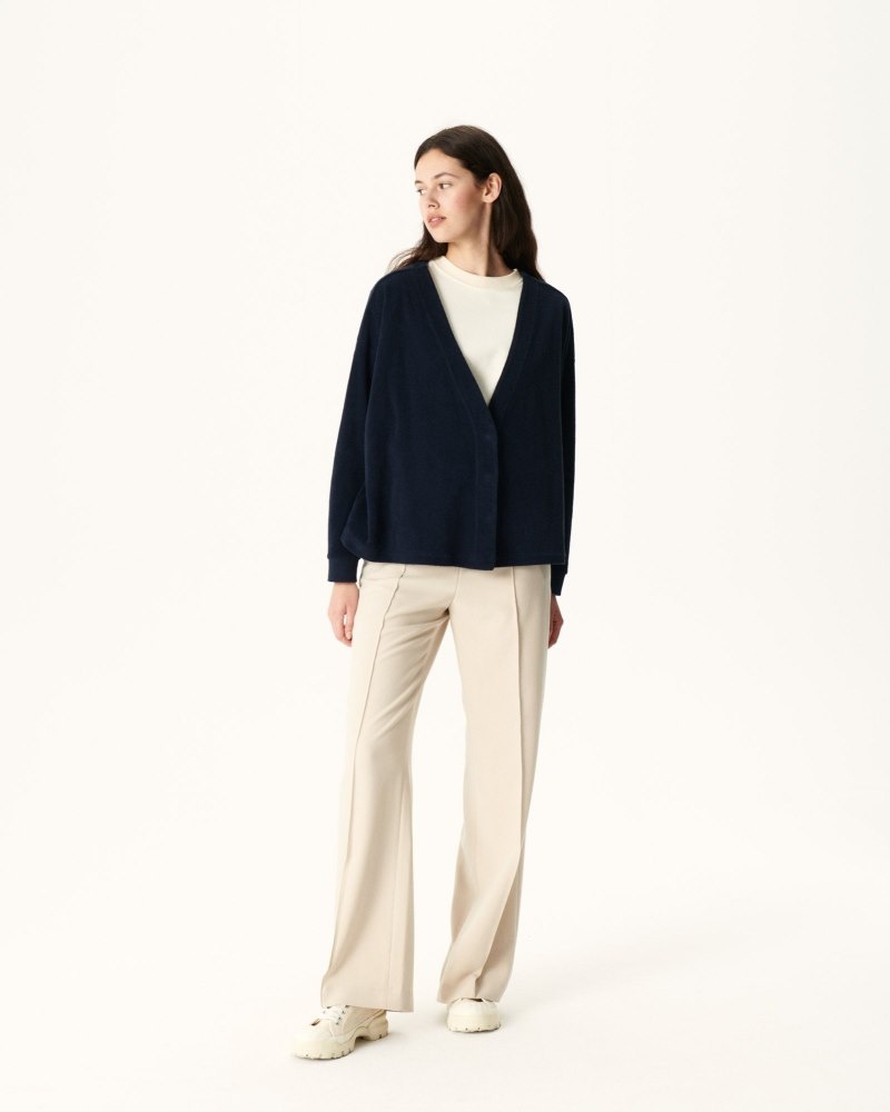 Navy JOTT Pamplona Long Sleeve Women's Cardigan | MHC-2868