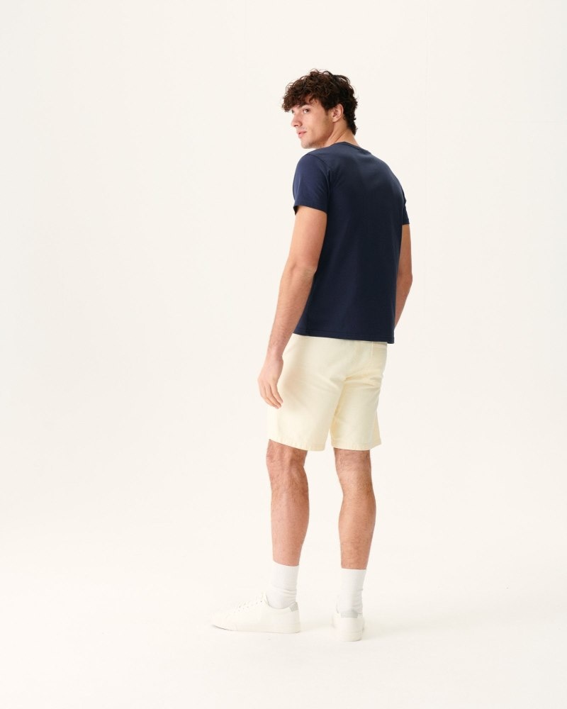 Navy JOTT Pietro Organic Cotton Men's T Shirts | TCO-1420