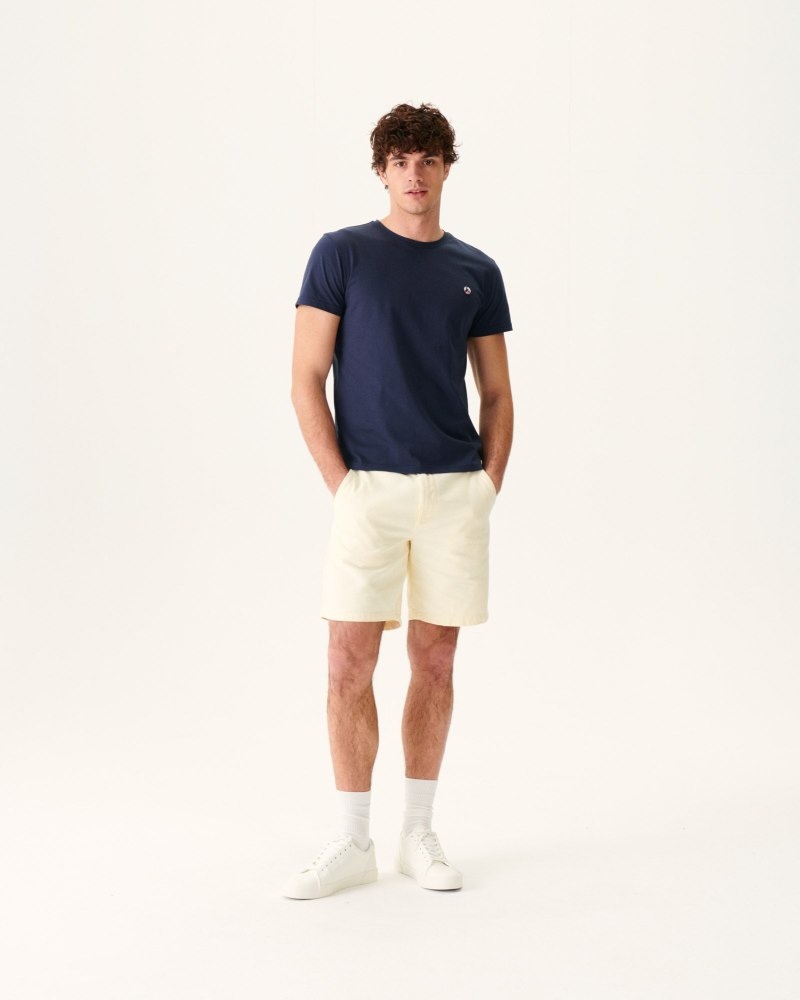 Navy JOTT Pietro Organic Cotton Men's T Shirts | TCO-1420