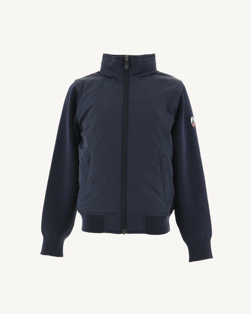 Navy JOTT Real Light Hooded Kids' Jackets | RUE-5209