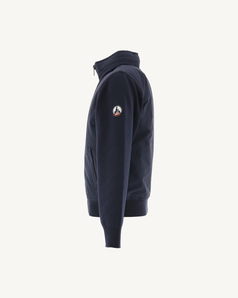 Navy JOTT Real Light Hooded Kids' Jackets | RUE-5209