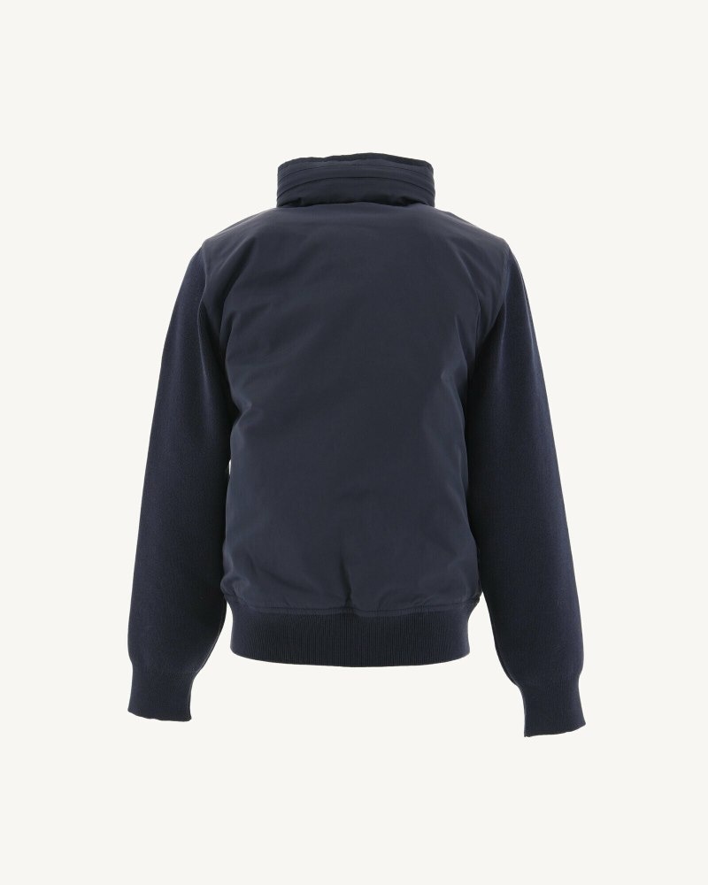 Navy JOTT Real Light Hooded Kids' Jackets | RUE-5209