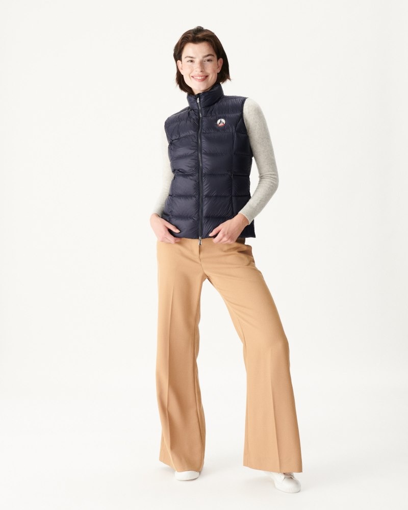 Navy JOTT Sab Grand Cold Sleeveless Women's Down Jackets | NXG-2271