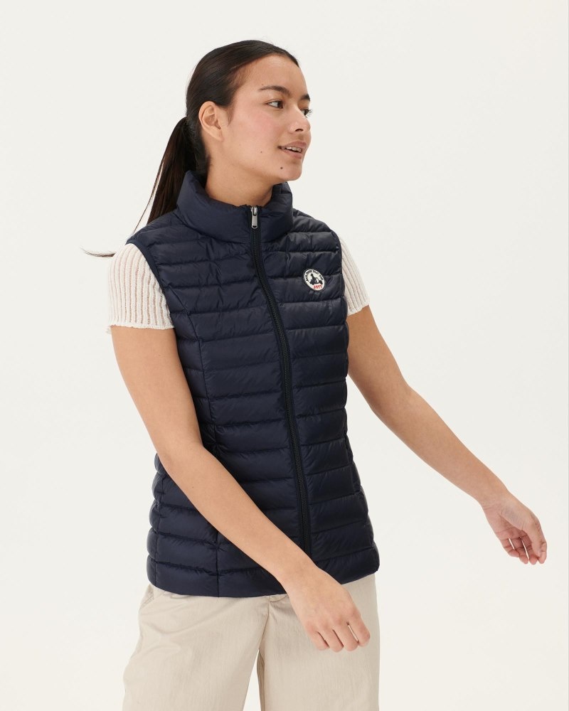 Navy JOTT Seda Light Sleeveless Women's Down Jackets | CHI-8116