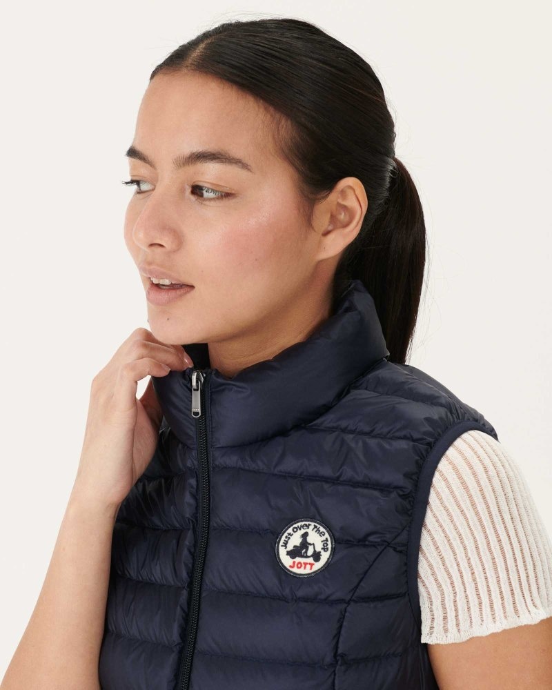 Navy JOTT Seda Light Sleeveless Women's Down Jackets | CHI-8116