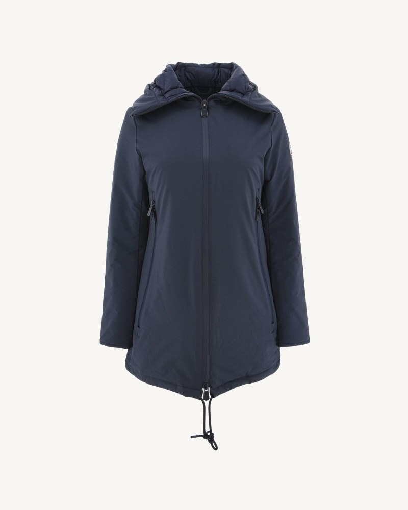 Navy JOTT Siberian Hooded Women's Puffer Jackets | MOY-6036