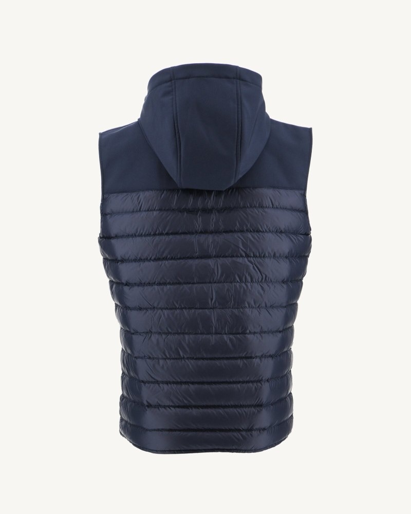 Navy JOTT Stan Sleeveless Men's Down Jackets | XXN-6779