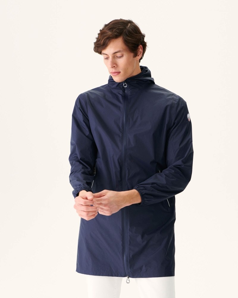 Navy JOTT Stockholm Pocketable Men's Rain Coats | HMX-7180