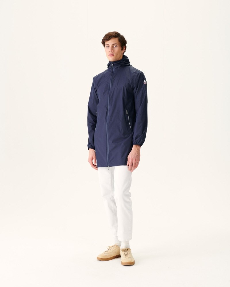 Navy JOTT Stockholm Pocketable Men's Rain Coats | HMX-7180