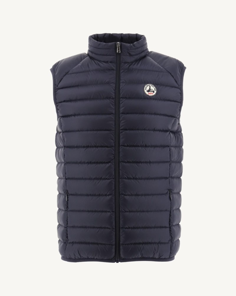 Navy JOTT Tom Sleeveless Men's Down Jackets | OBC-7116