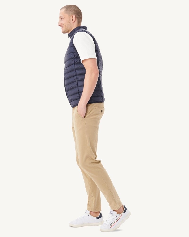 Navy JOTT Tom Sleeveless Men's Down Jackets | OBC-7116