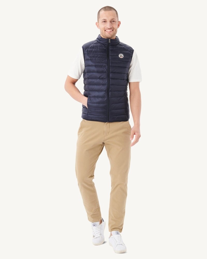 Navy JOTT Tom Sleeveless Men's Down Jackets | OBC-7116