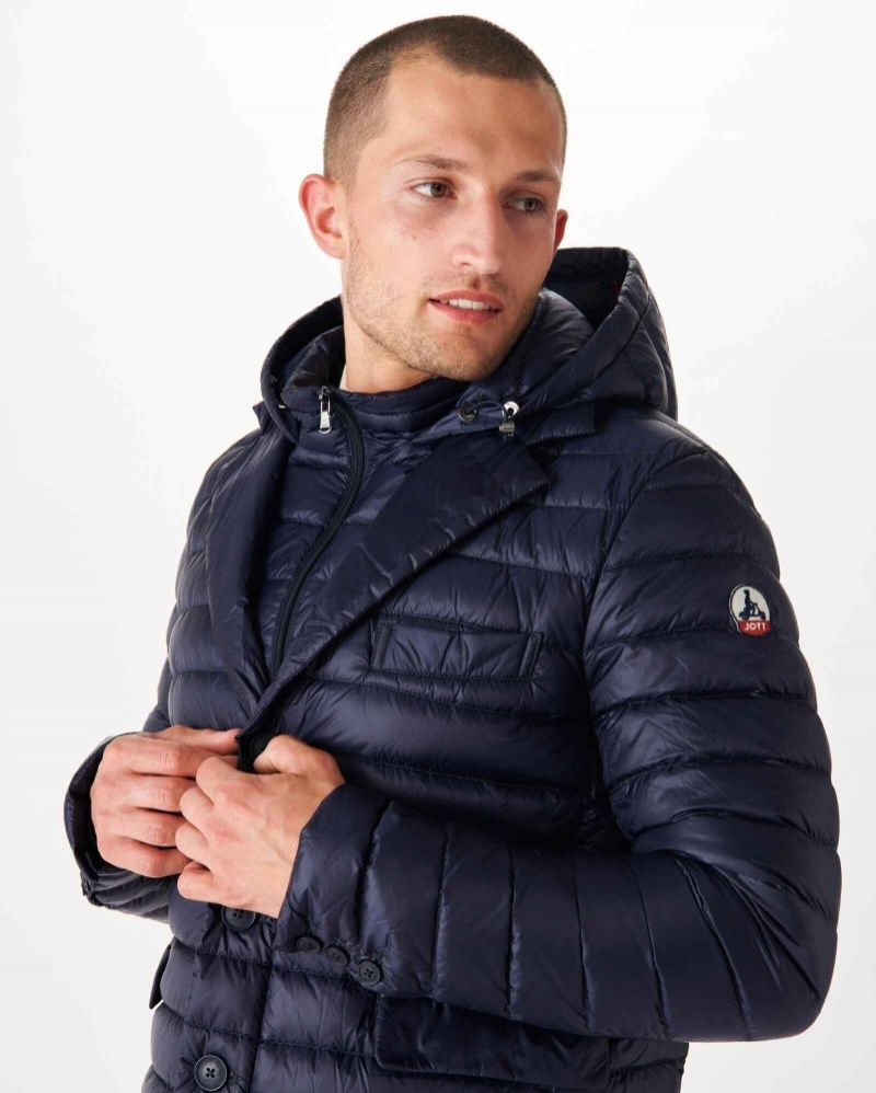 Navy JOTT Valentin Men's Padded Jackets | XMM-1639