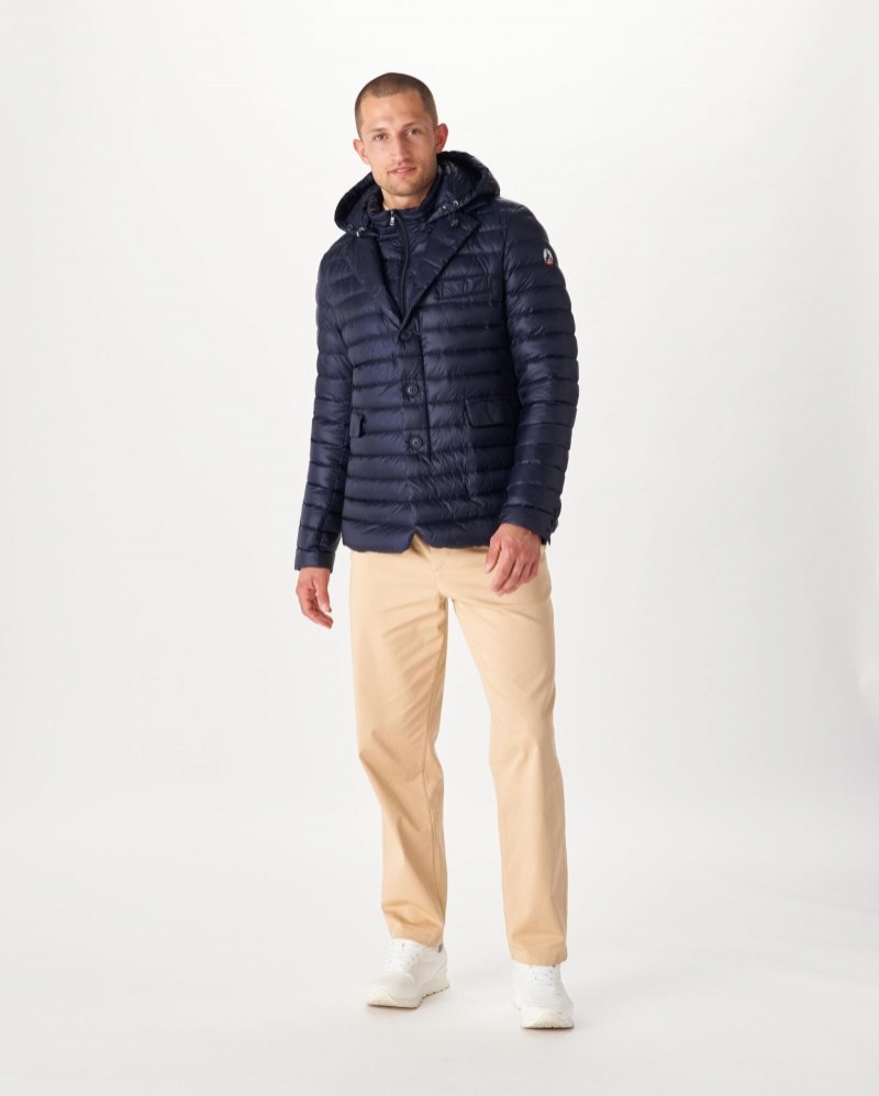 Navy JOTT Valentin Men's Padded Jackets | XMM-1639