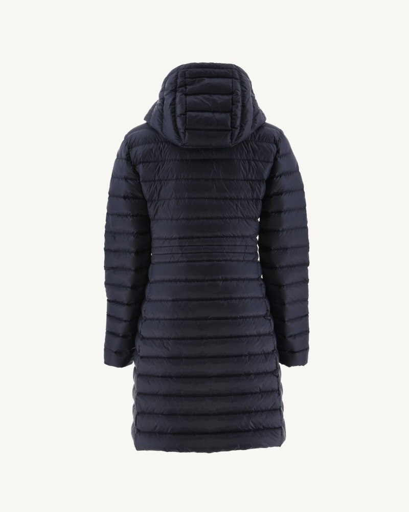 Navy JOTT Vero Long Hooded Women's Puffer Jackets | MHA-1805