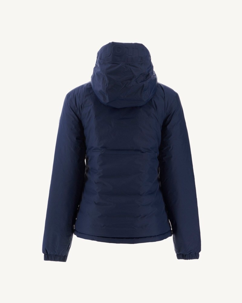 Navy JOTT Vienne Reversible Hooded Women's Puffer Jackets | GCI-8372